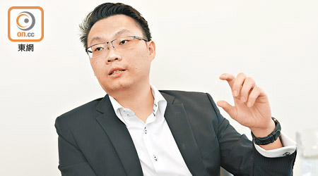 騰融金創林暉杰表示，計劃明年推出金融科技銀行手機應用程式。（胡家豪攝）