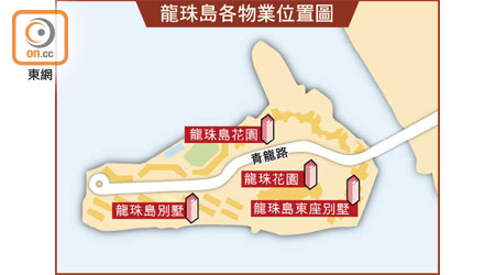 龍珠島各物業位置圖