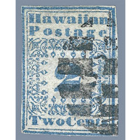 2美仙「藍色夏威夷傳教士」郵票