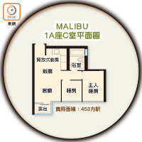 MALIBU 1A座C室平面圖