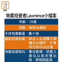 物業投資者Lawrence小檔案