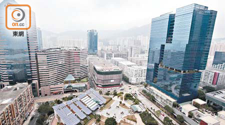九龍東寫字樓租金壓力紓緩。