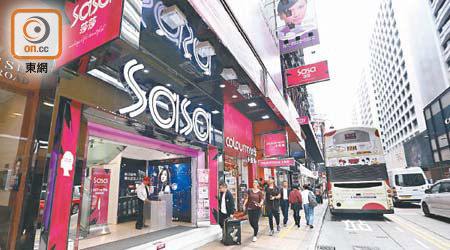 莎莎第二財季港澳同店銷售按年僅升百分之七點一。