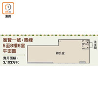 滙賢一號‧雋峰5至8樓6室平面圖