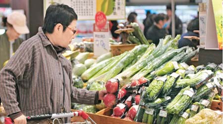 中國三月份食品價格按年上升超過百分之四。（中新社圖片）