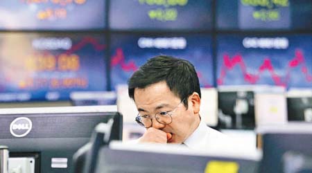 在外資拋售下，南韓股市今年升幅化灰。
