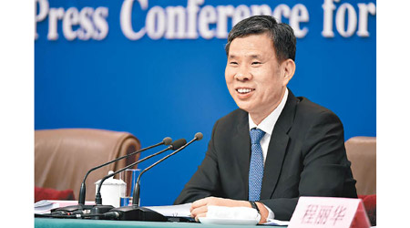 中國財政部擬發行60億美元主權債。圖為財政部部長劉昆。