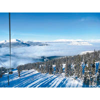 加拿大冬季寒冷，滑雪場景致壯觀獨特。