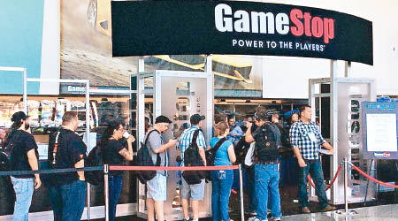 GameStop本周首3日股價累飆逾400%。