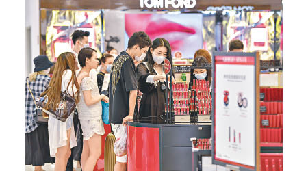 中國的消費需求錄得急速增長。