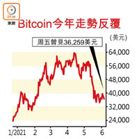 Bitcoin今年走勢反覆