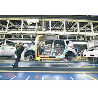 日本汽車廠年初開始減產。