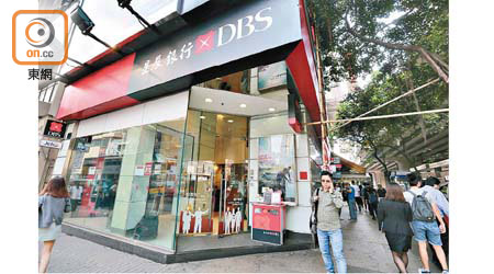 星展銀行香港區上半年收入倒退逾4%。