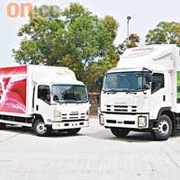 ISUZU NQR（左）售價：$346,150起ISUZU FVR（右）售價：$468,050起