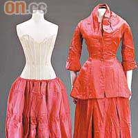 這套鮮紅色的Zemire，是Dior為Lady Sekers所造的，用上當時絕無僅有的人造合成緞，是世上僅此一件的無價珍寶。