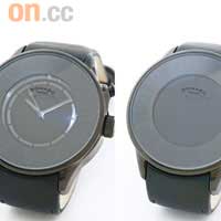 ROMAGO圓形黑膠帶手錶 $998（C）