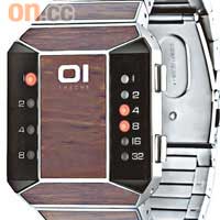 The One Binary Watch採用二進制的閱時方法，左方代表時，右方代表分，設計極具玩味。$2,590（D）