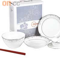 ORMA 17件裝 高級骨瓷餐具（4位用）（型號：BB0092）原價 HK$1,075 優惠價 HK$438