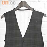 Whereabout暗綠色格仔Waistcoat $3,299