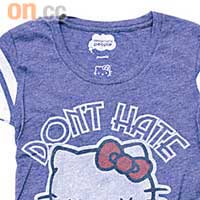 紫色「Don't Hate Meditate」Tee $340（B）