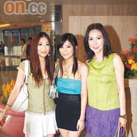 寇鴻萍（右）稍後會跟兩名女兒到英國，再飛往波士頓攻讀碩士課程。