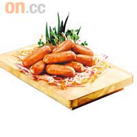 日本傳統香腸 $9.9（c）<BR>CP Foods以泰國作為主要生產基地，根據日本傳統製法，在香腸裏加入粗粒免治豬肉，道理如粗粒花生醬一樣，增加口感。