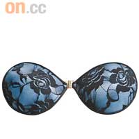 藍×黑色大花喱士Nube Bra $98