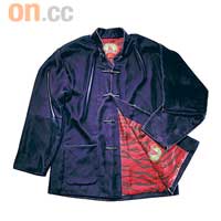 Shanghai Tang黑色天鵝絨及老虎圖案男裝外套 $4,800 （F）