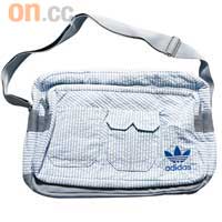 adidas藍白間條Seersuck Airlin Bag $550（A）