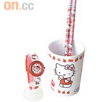 Hello Kitty手錶（附送筆筒、鉛筆） $410/套（a）