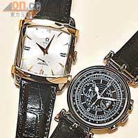 博物館系列第6號 Tonneau Renverse腕錶 $110,300<br>博物館系列第9號 Milestone 1941腕錶 $127,800