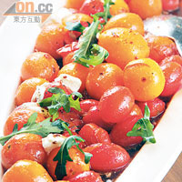 Tomato Mozarella<br>這是經典前菜款式，師傅用上多種不同的車厘茄，混合水牛芝士，好Refreshing。