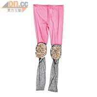 粉紅×灰×裸色立體花襪褲 $1,370（b）