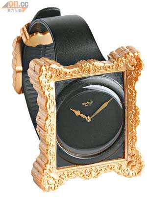 Jeremy Scott的Swatch Opulence油畫框是Arlette-Elsa Emch最喜歡的新錶之一，因為她喜歡藝術味的設計，而這手錶是藝術與時裝的結晶，錶扣亦非常漂亮。