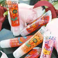 Lancôme Juicy Tubes Awakening of Love 各$165<BR>再次跟日本著名插畫師草間彌生合作的限量版，各款均有甜美果香。