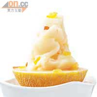 蜜瓜凍冰冰　$58（a） <br>台灣蜜瓜的果肉呈橙黃色，味道比一般的甜，食完冰冰仲可大擦半個蜜瓜，好滿足！