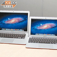 新MacBook Air備有13吋（左）跟11吋（右）型號，而11吋型號售價由$7,688起。