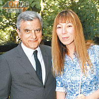 Dior高級珠寶設計師Victoire de Castellane（右）與品牌CEO Sidney Toledano主持大局。