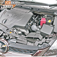 配備Turbo裝置的2.3公升DISI引擎，能在瞬間觸發238匹馬力。