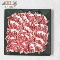 頸脊肉 $188（大）（a）<br>牛隻頸部，肉質肥美嫩滑，灼幾灼即食，外面一般賣$240一碟，這裏平上一大截。