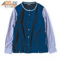 深藍色Shirt Sleeve Cardigan（100% Cotton）$2,030 