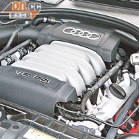 2.8公升V6引擎，擁有不錯的低耗油表現。