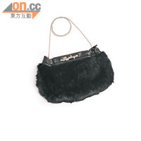 REPLAY黑色Faux Fur手袋 $1,030（a）