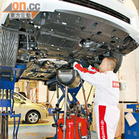 雖然採用混能系統，但日常維修檢查工序跟普通汽車無異。