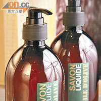 Liquid Soap $190/支<Br>用有機橄欖油製成，據說有潤膚功效，冬天用最適合。
