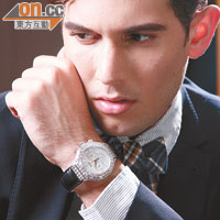 Piaget Limelight Polo計時手錶，18K白金鑽石錶殼、黑色鱷魚皮錶帶 $4,443,000