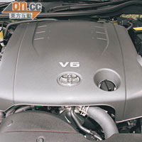 V6引擎動力輸出線性，並擁有低耗油的優點，按目前油價計算只約$1.4/km。