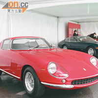 經典車展館合共展出了18部來自不同年代的Ferrari跑車。