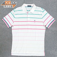 白×彩色間條 Polo Shirt $1,800