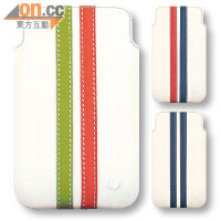 iPhone 4s/4 Beyza Retro Slim Stripes袖珍皮套送Martin Fields Overlay Plus螢幕保護裝置貼